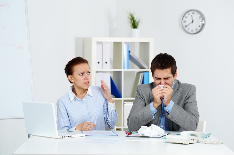 Dân văn phòng thường mắc các bệnh hô hấp do ngồi dưới văn phòng